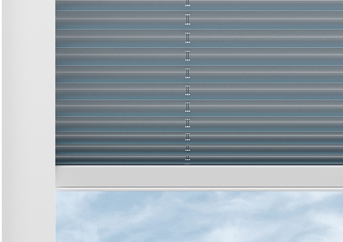 Pleated, Stone Blue - Perfect Fit Blind - Image 9